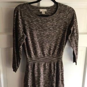 LOFT XS Brown Sweater Dress